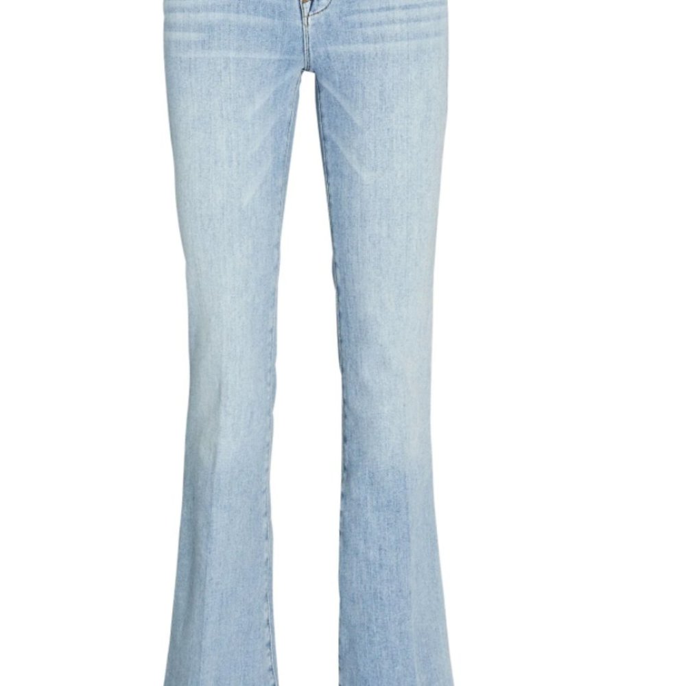 Frame Le High Flare Light Wash Denim Jean Size 24
